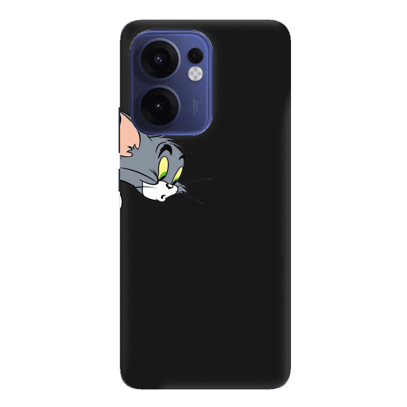 Oppo Reno 13 F Tom 1 Black Colored Silicone TPU Θήκη